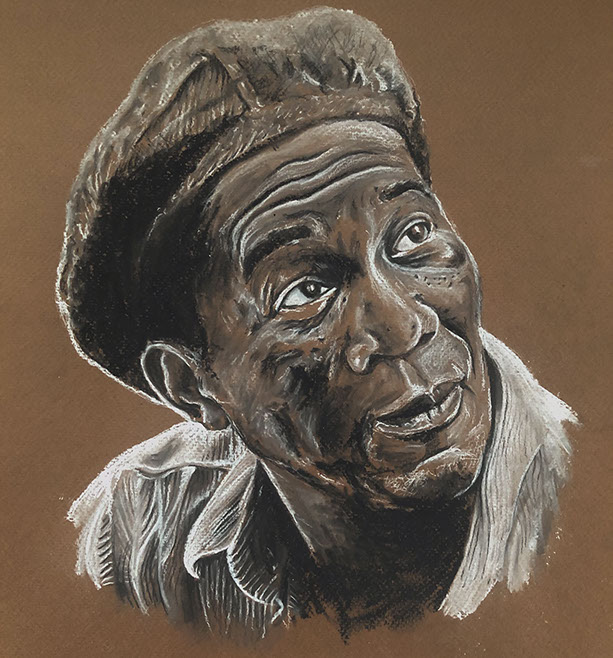 Morgan Freeman shawshank redemption pastel original